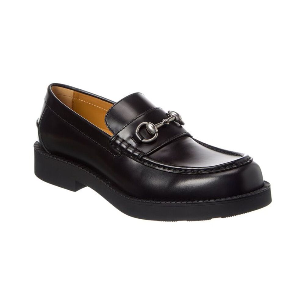 Gucci Horsebit Leather Loafer, Black